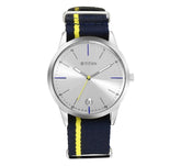 Titan, Mens Watch Analog Silver Dial With Blue Fabric Strap, 1806SP01